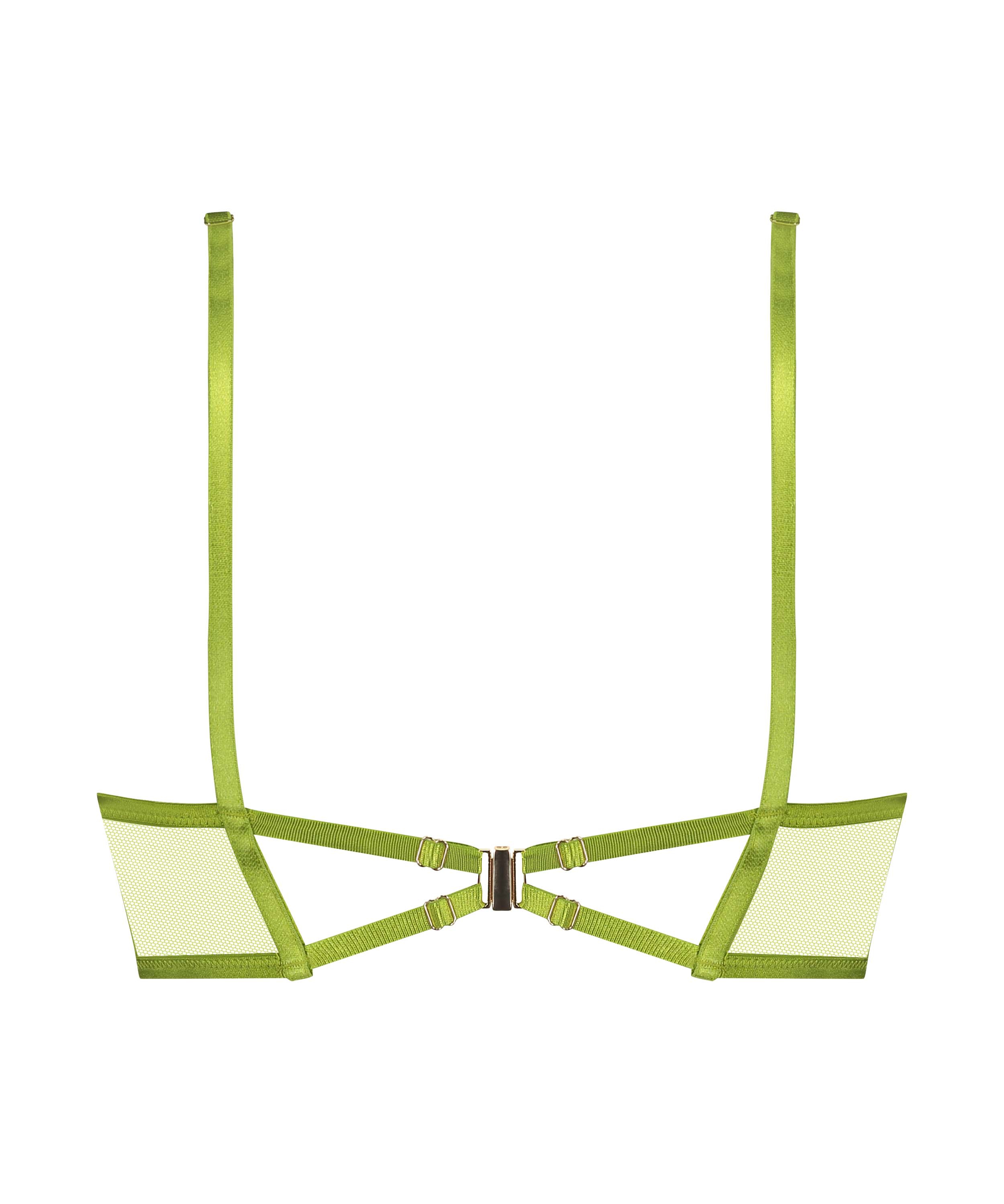 Billie Non-Padded Longline Underwired Bra, Green, main