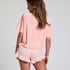 Velours Ruffle Shorts, Pink