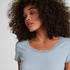 Pyjama Top Jersey Rib, Blue