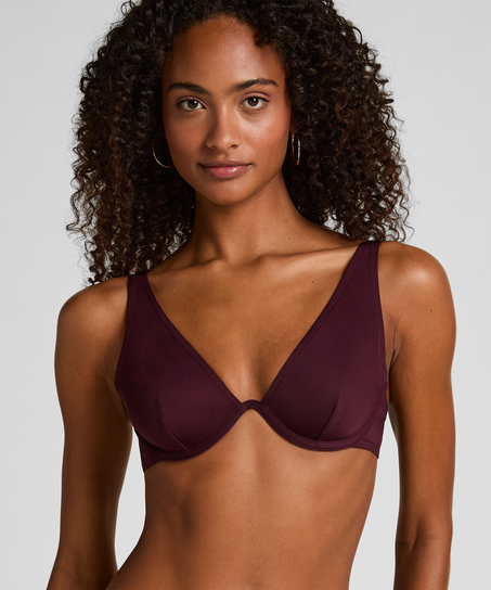 Neoprene Bikini Top, Purple