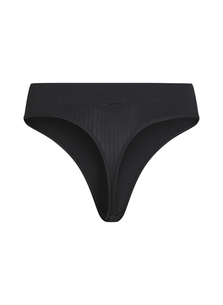 Dianne High Leg Thong, Black