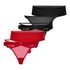 5-Pack Fashion Brazilian, Red