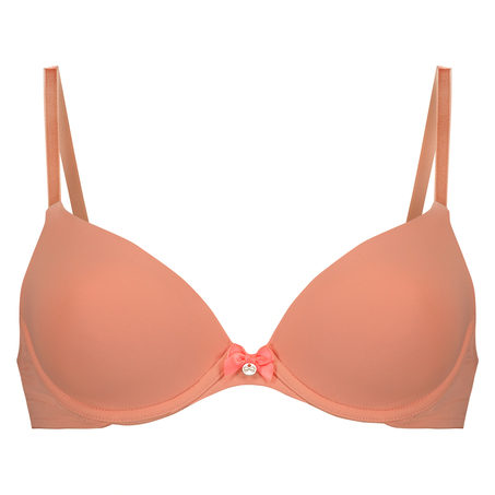 Plunge Padded Underwired Bra, Pink