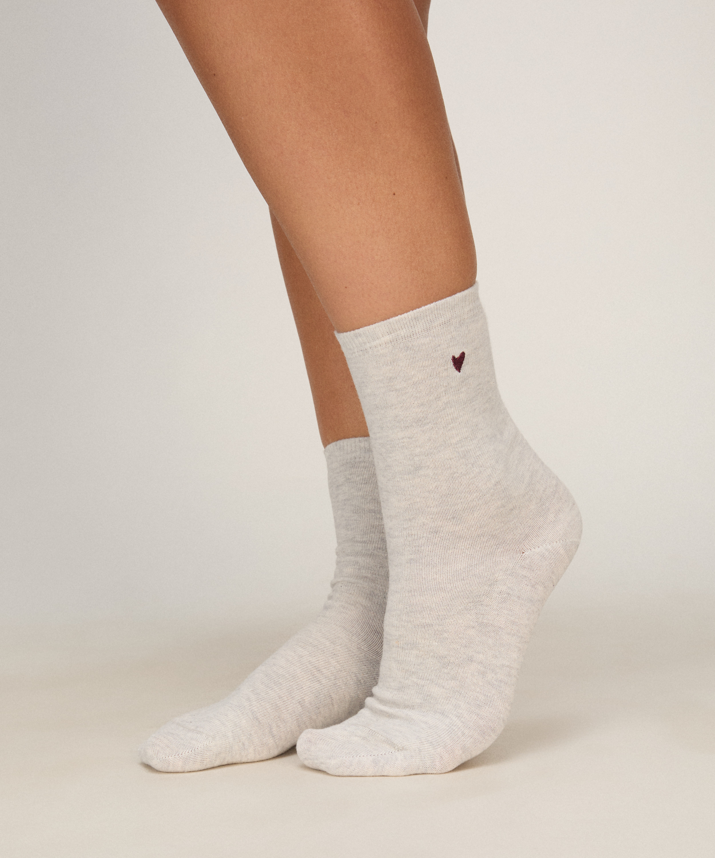 Socks 3 Pair Cotton, White, main