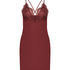 Zara Satin Slip Dress, Red