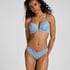 Marine Padded Push-Up Underwired Bra, Blue