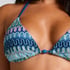 Cali Triangle Bikini Top, Blue