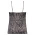 Zebra Velour Cami, Gray