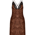 Slipdress Leopard Gabrielle, Black