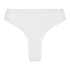 V-shaped Brazilian knickers mesh, White