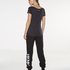 HKMX Branded Boyfriend Jogging Pants, Black