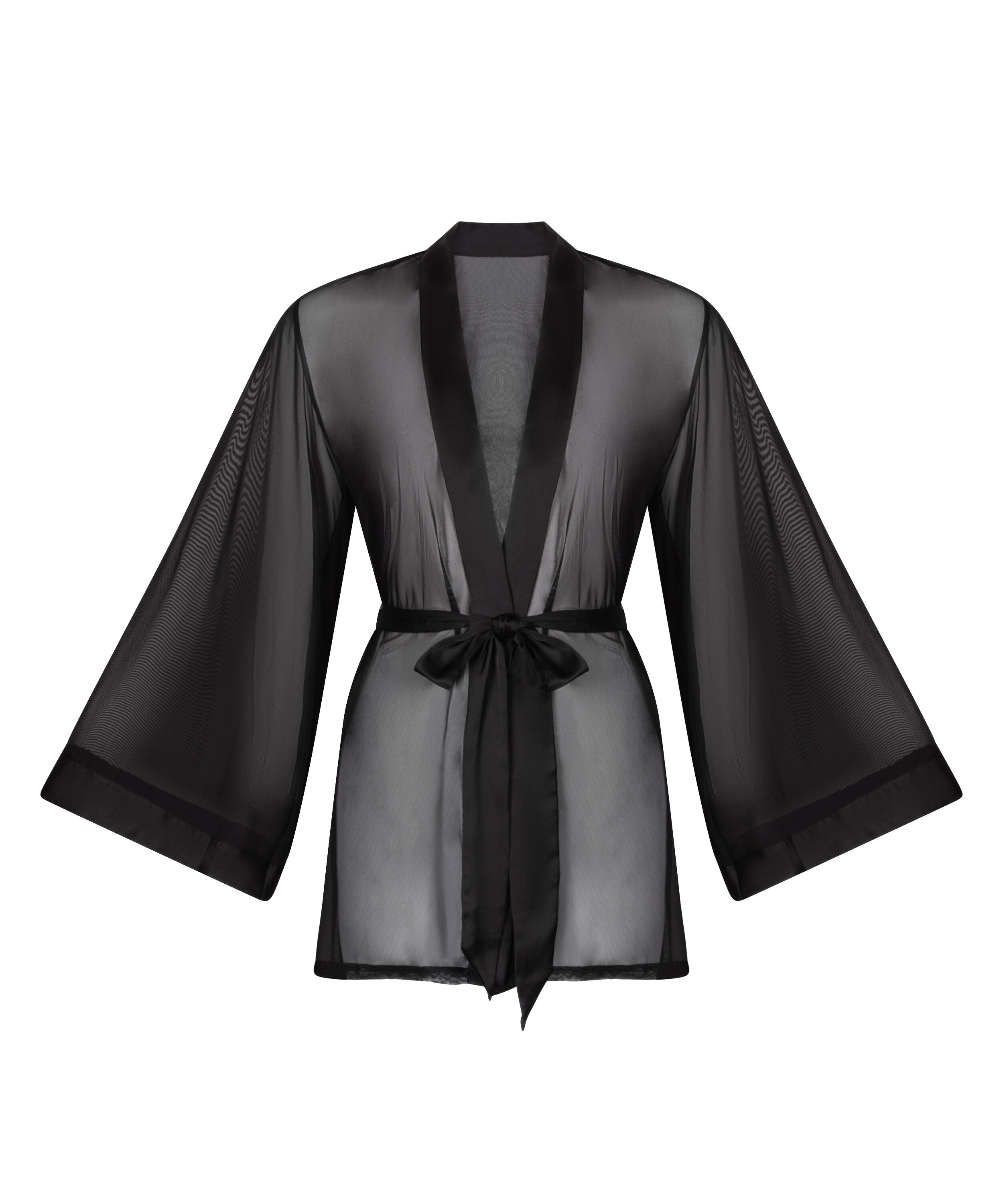 Maxime Tulle Kimono, Black