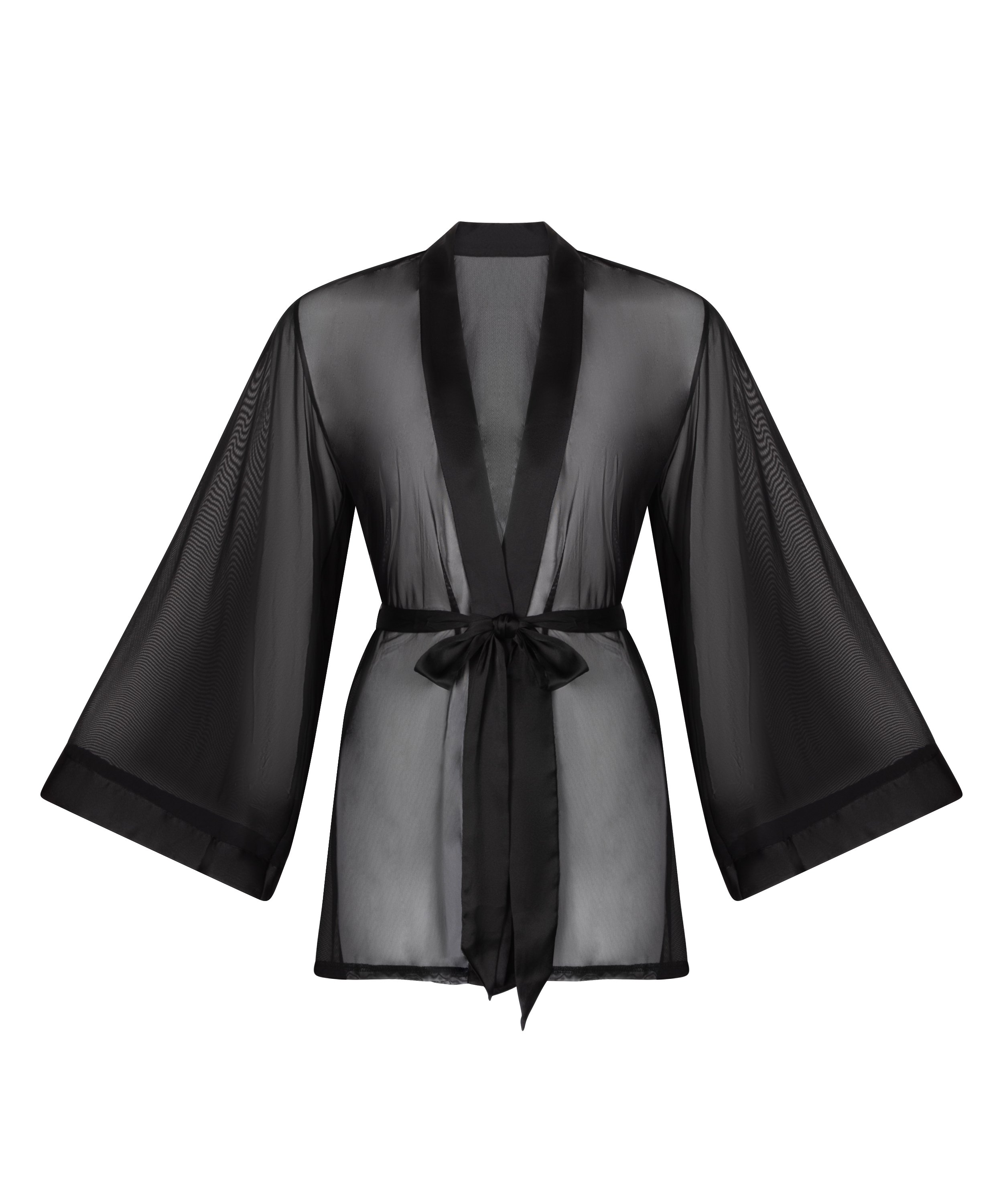 Maxime Tulle Kimono, Black, main