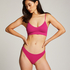 Lace Back Invisible Thong, Pink