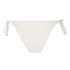 Highleg Bikini Bottom Crinkle, White