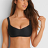 Vintage bikini crop top HKM x NA-KD, Black