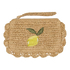 Clutch Raffia, Beige