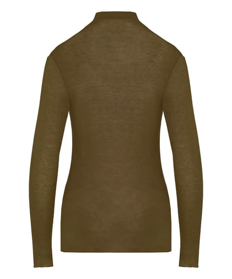 super soft Turtleneck shirt with Cashmere, Green