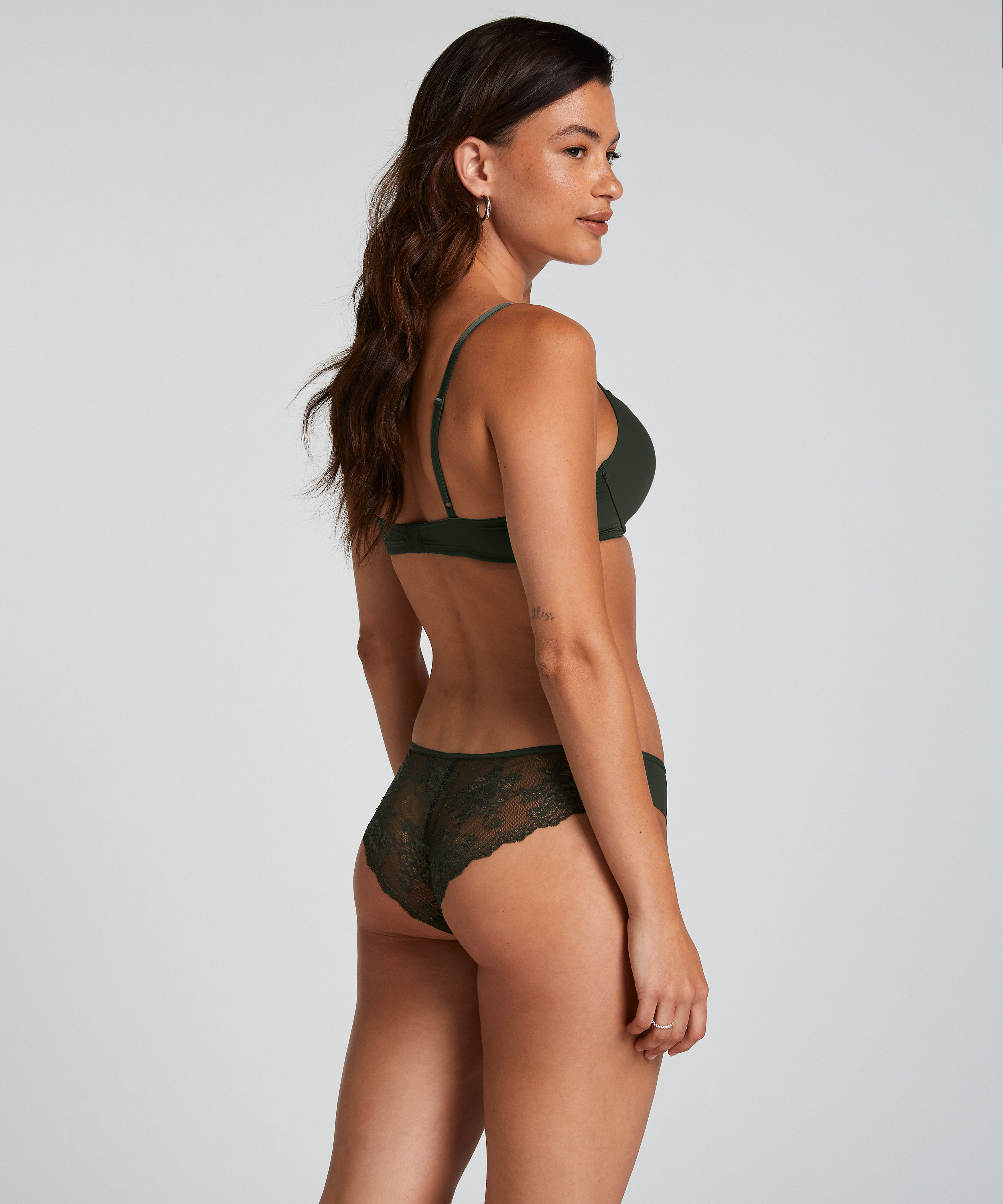 Invisible Lace Back Brazilian, Green, main