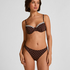 Non-Padded Underwired Bikini Top Algarve, Brown