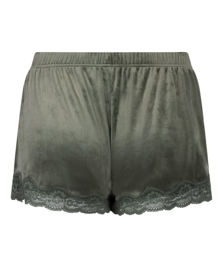 Short Velours Lace, Green