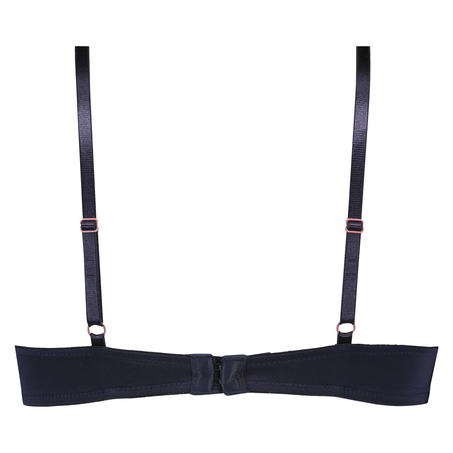 Plunge Padded Underwired Bra, Blue