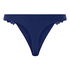 Lace & Shine Thong, Blue