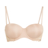 Angie Padded Strapless Underwired Bra, Beige