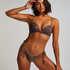 Cannes Cheeky Tanga Bikini Bottoms, Brown