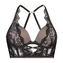 Margaret padded push-up long line underwired bra Lucy Hale, Black