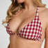 Amalfi Triangle Bikini Top, Red
