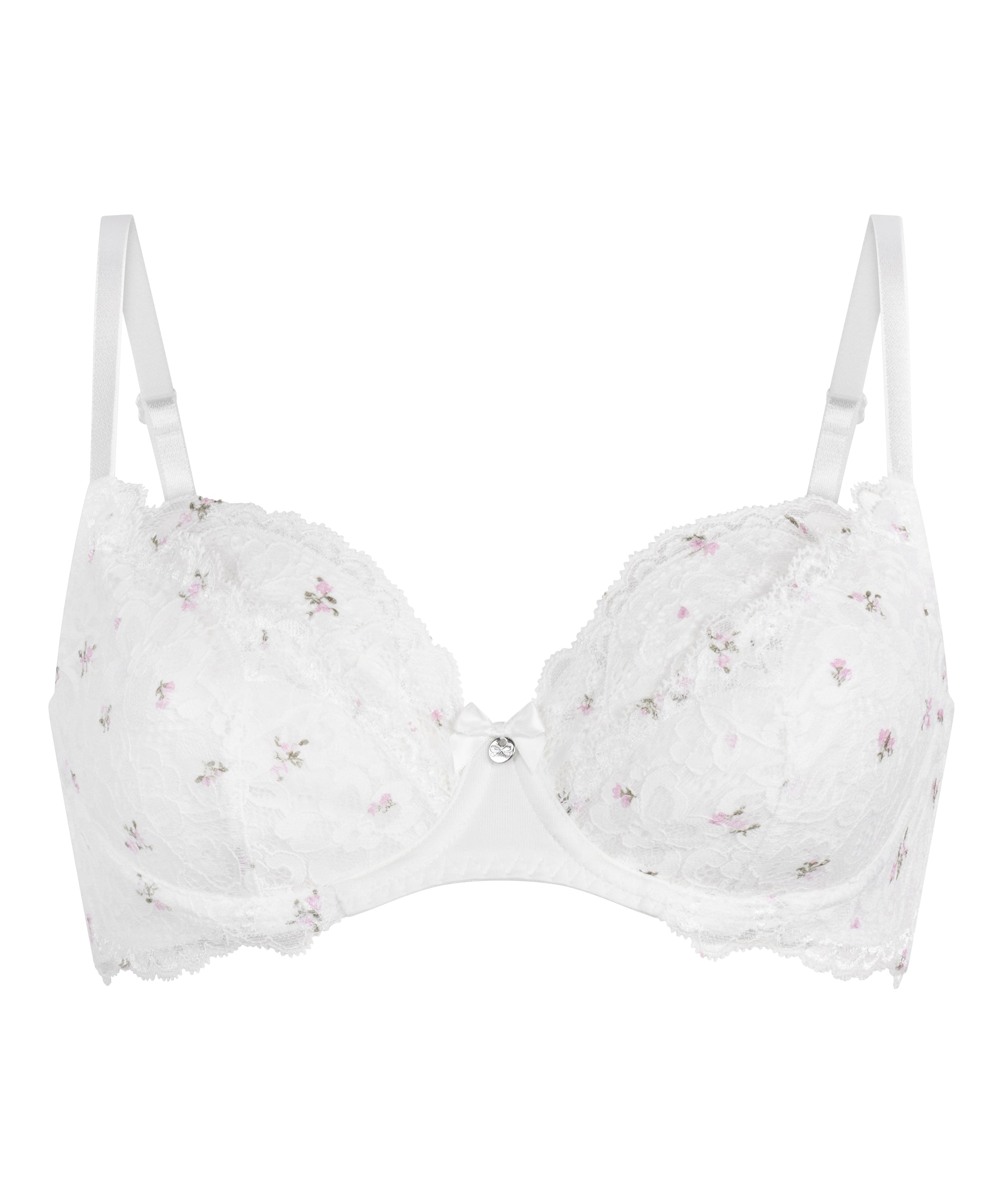 Marine Non-Padded Underwired Bra, White, main