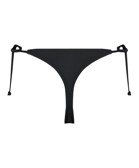 Luxe string bikini shorts, Black