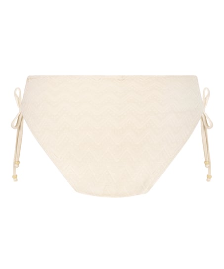 Crochet Bikini Bottoms, White