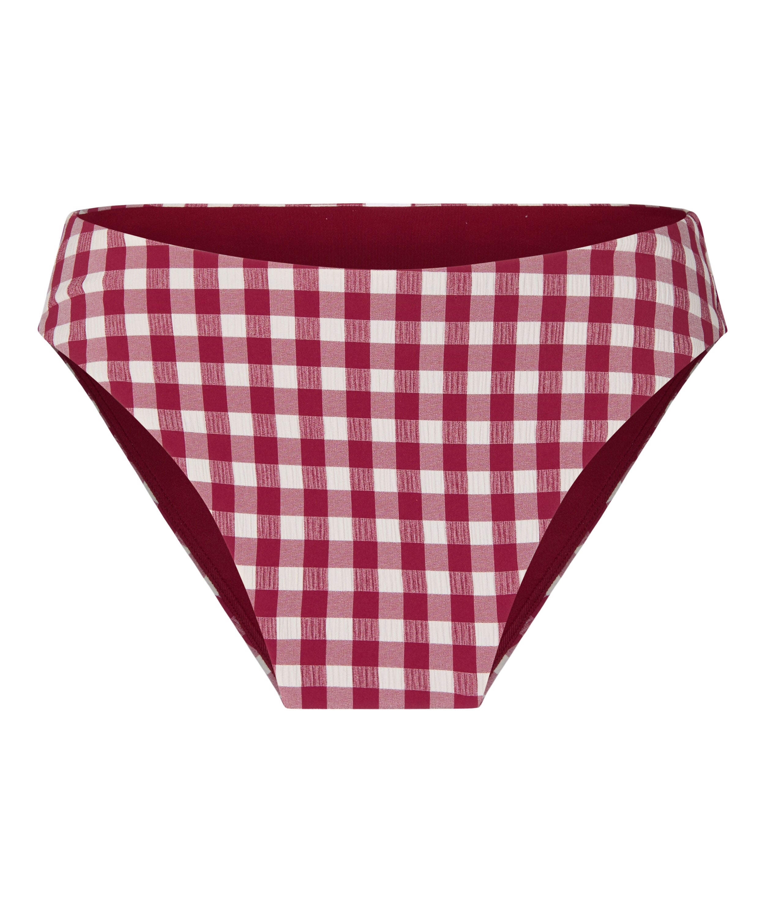 Highleg High-Waisted Bikini Bottom Amalfi, Red