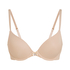 Plunge Padded Underwired Bra, Beige