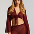 Open Knit Beach Top, Red