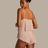 Chiffon Plisse Cami Set, Pink