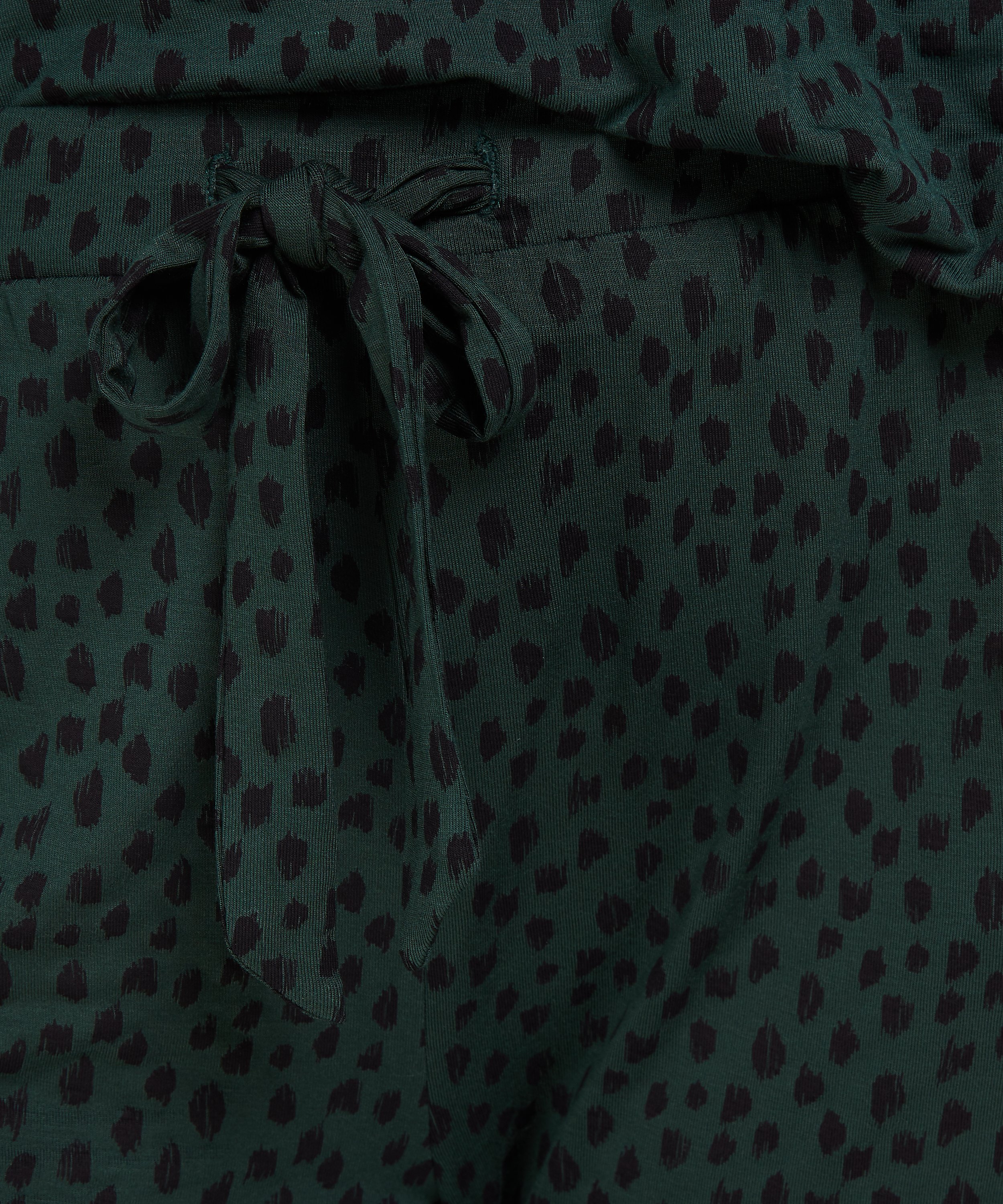 Loose-fitting Pajama Pants, Green, main