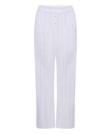 Pant Woven Cotton Stripe, Purple