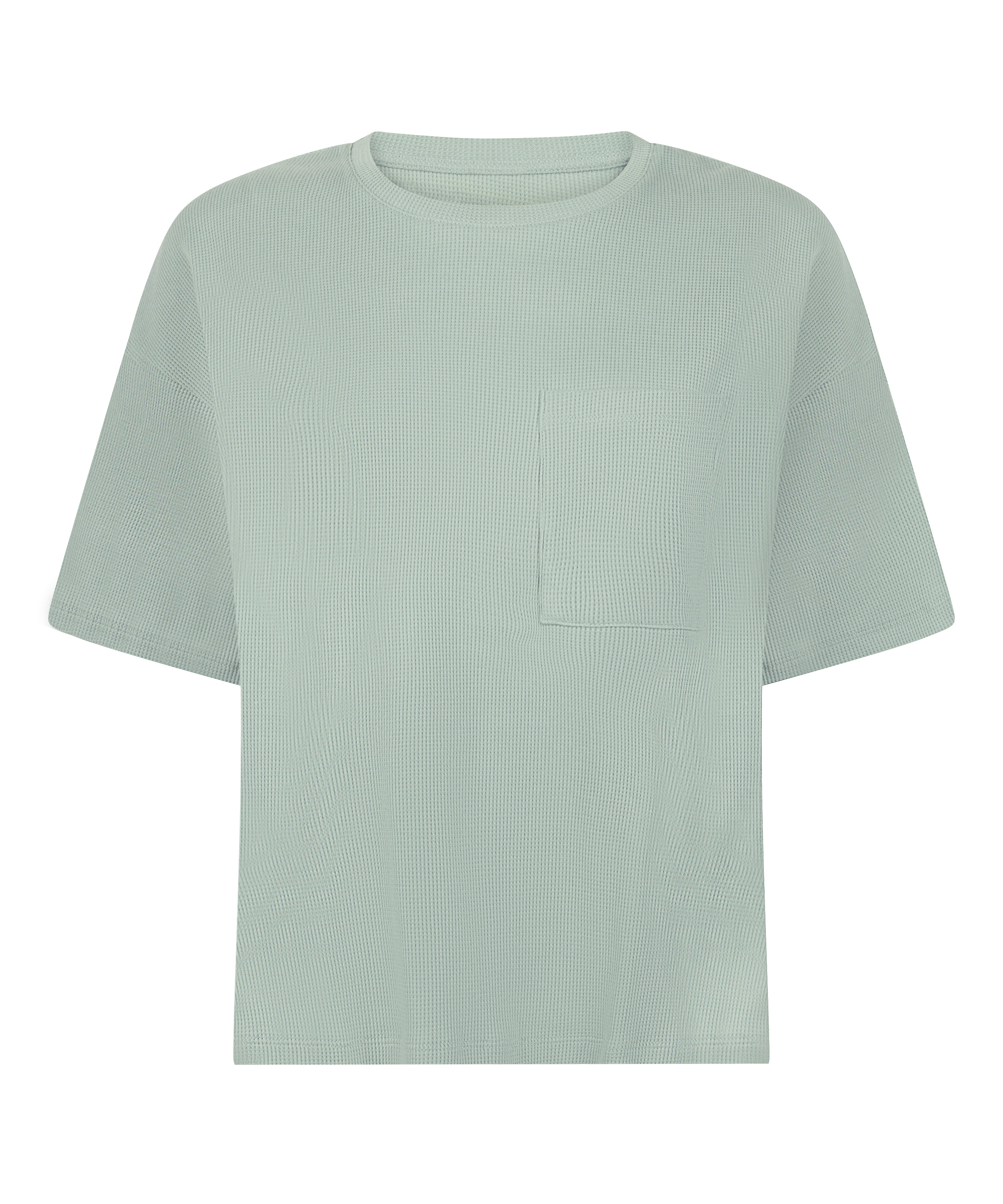 Pyjama Top Waffle, Green, main