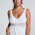 Nora Lace Slip Dress, White