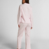 Pant Cotton Stripe Heart, White