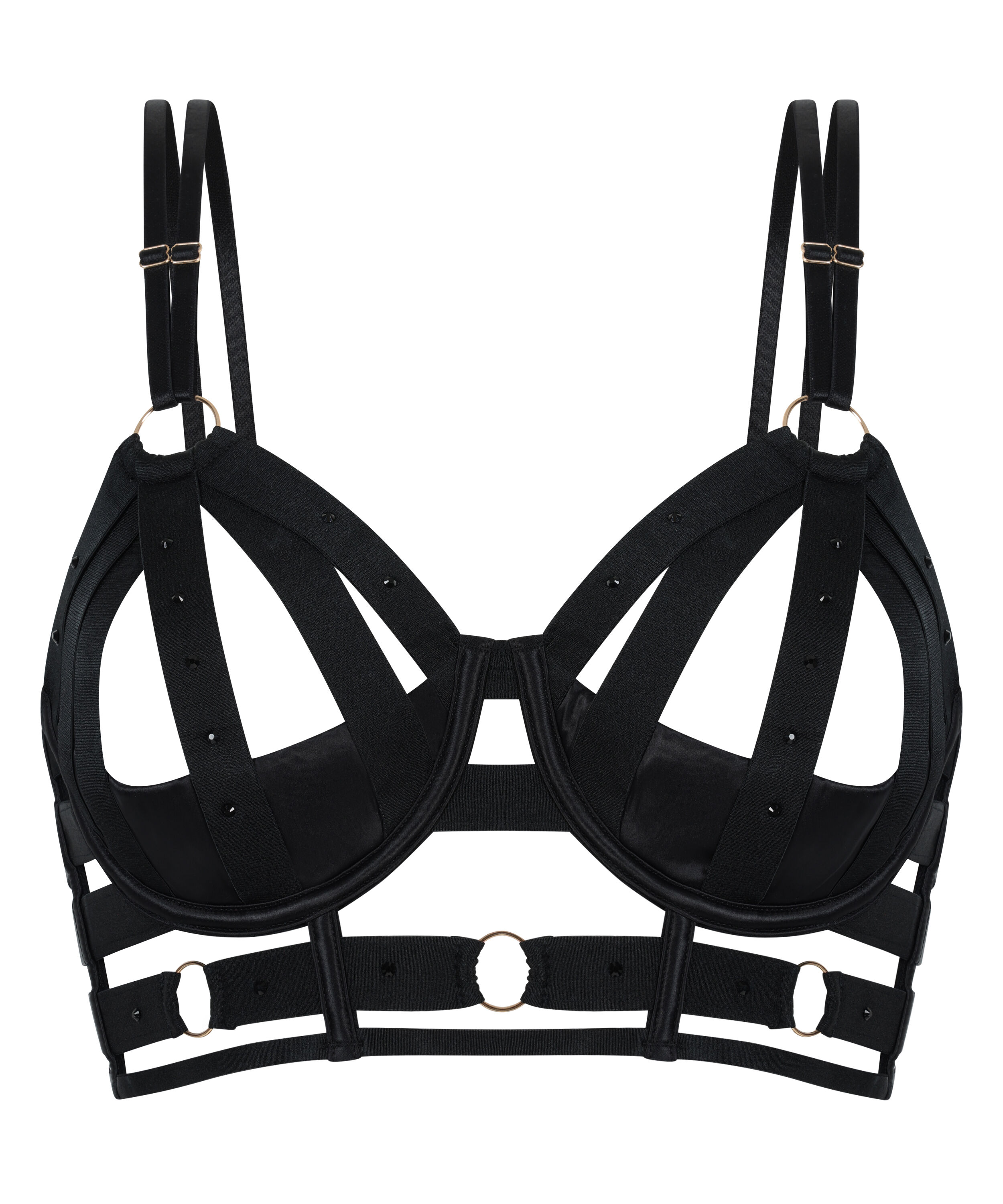 Athena Non-Padded Underwired Longline Bra, Black