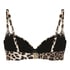 Animalia Padded Underwired Bikini Top, Brown