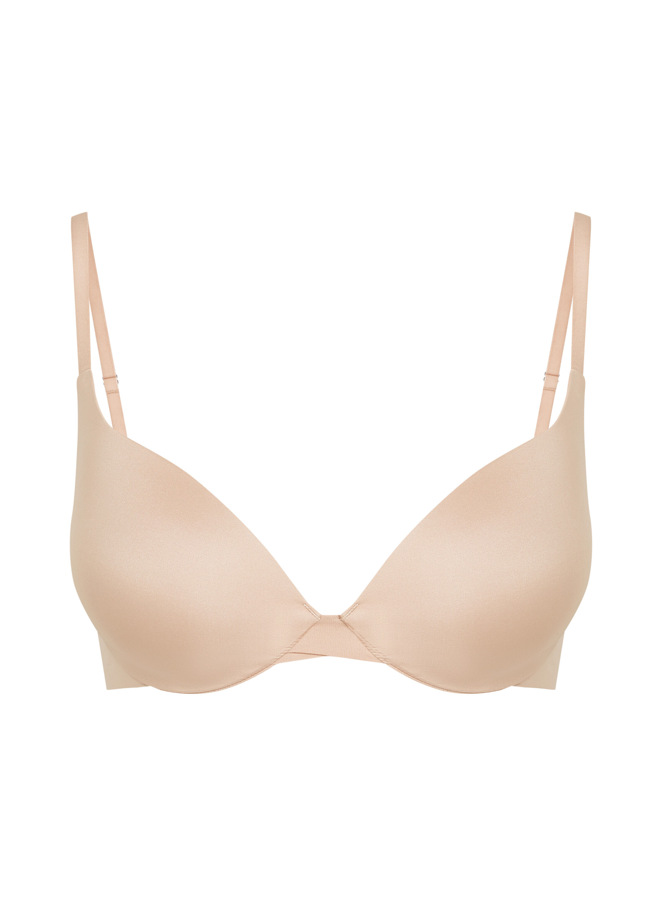 Smooth Padded Underwired Push-Up Bra, Beige
