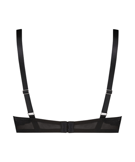 Donna Sparkle Padded Underwired Maximizer Bra, Black