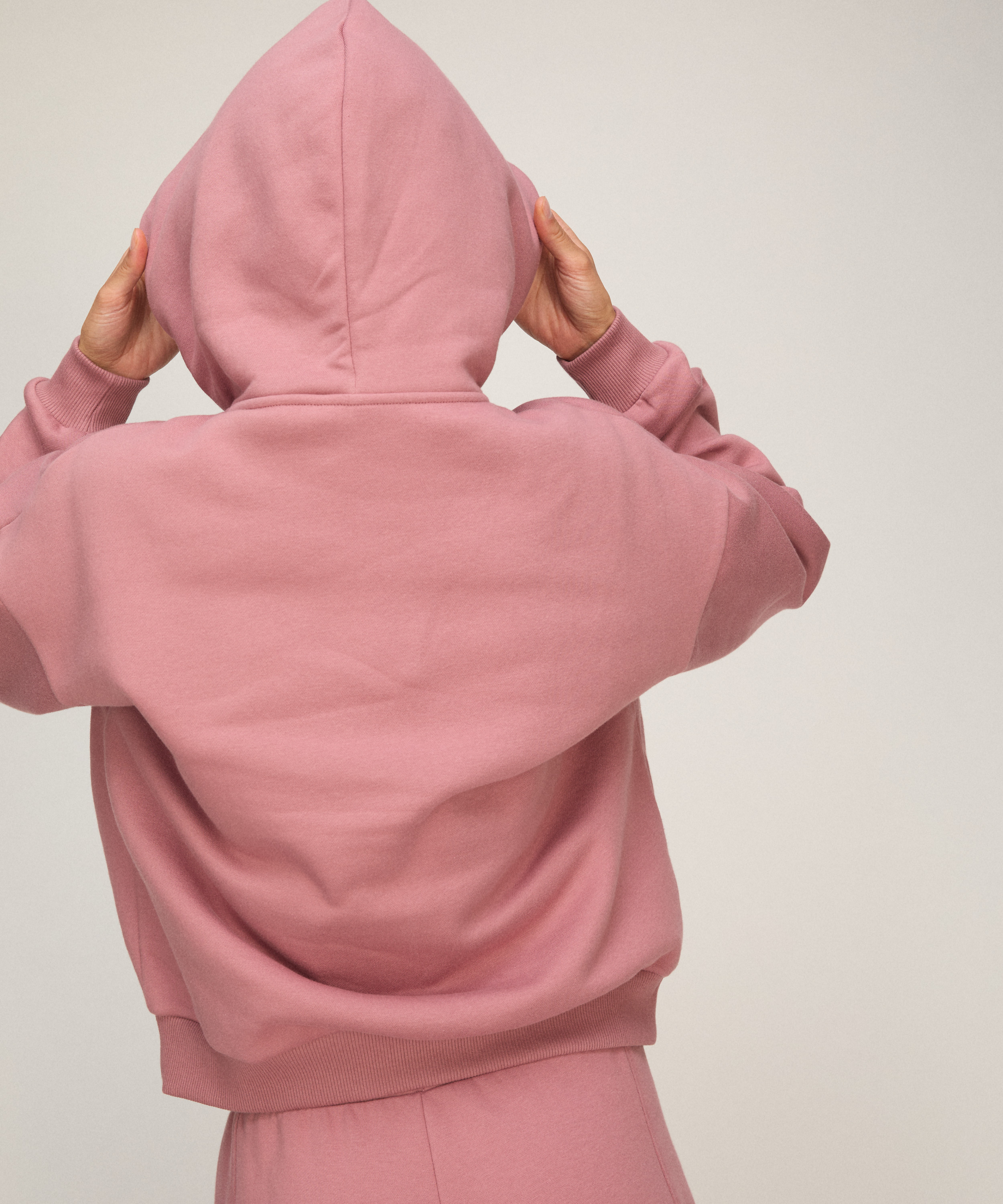 Hoodie Brushed Sweat, Pink, main