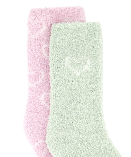 2 pairs of socks Cosy, Pink