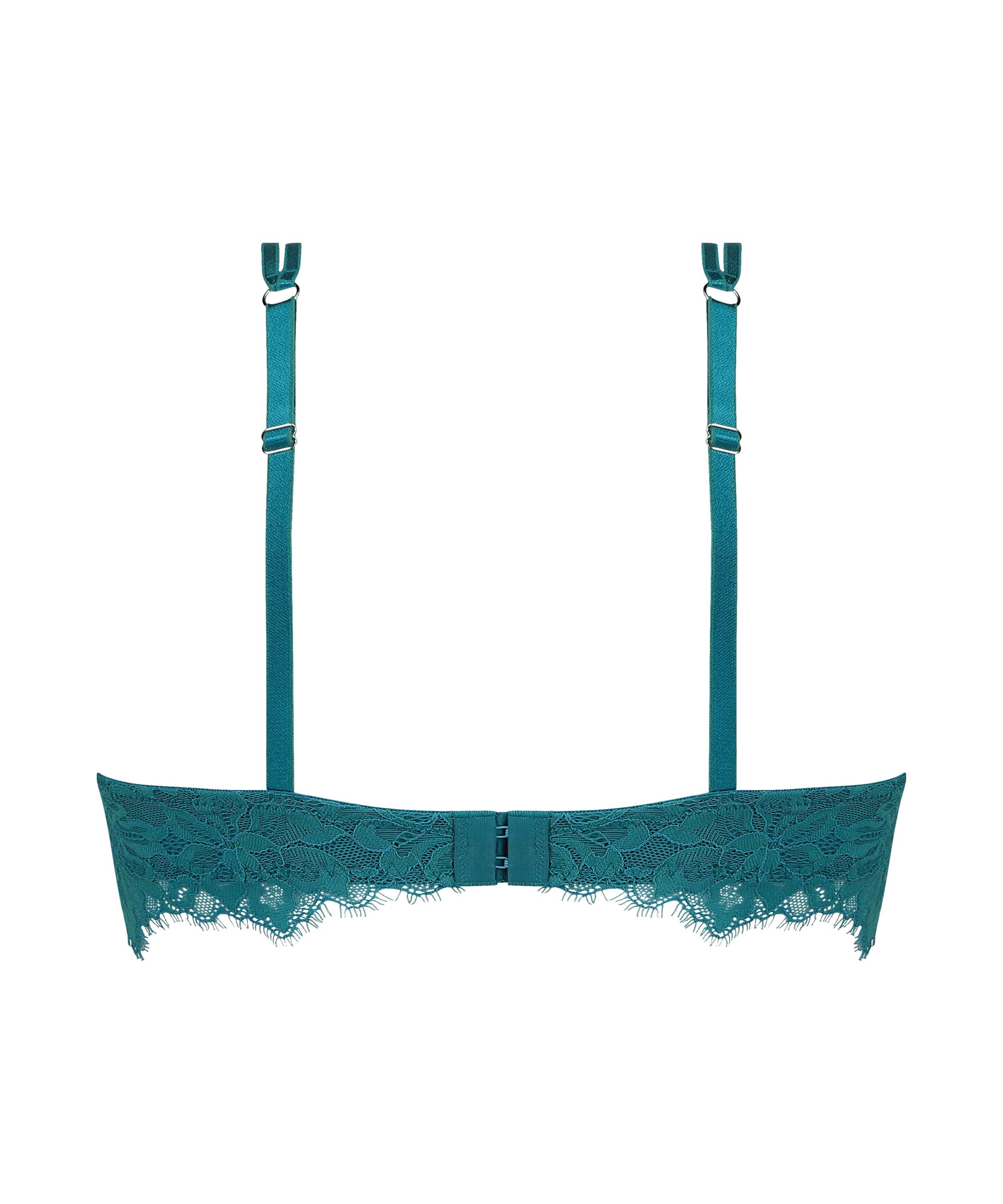 Isabella Non-Padded Underwired Longline Bra, Green, main